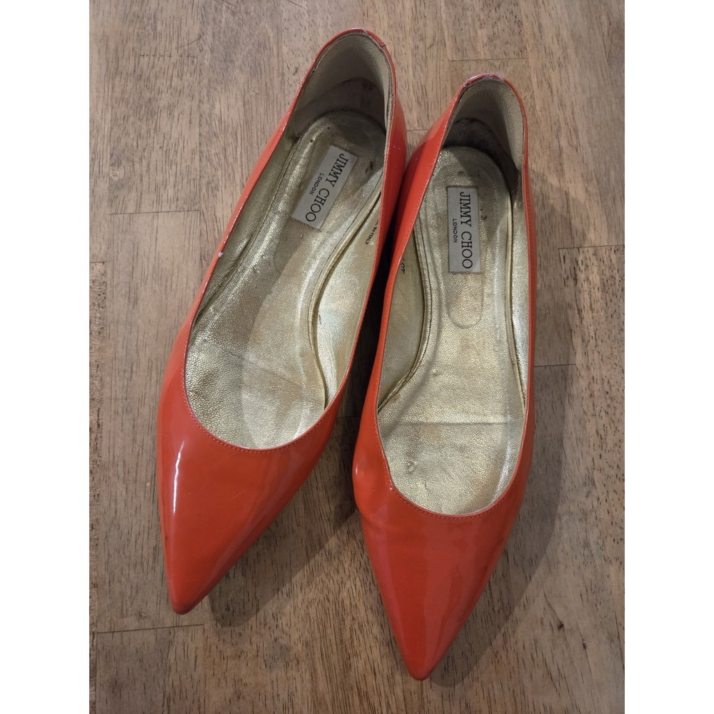 Jimmy Choo red flats-size 10.5(40.5)
